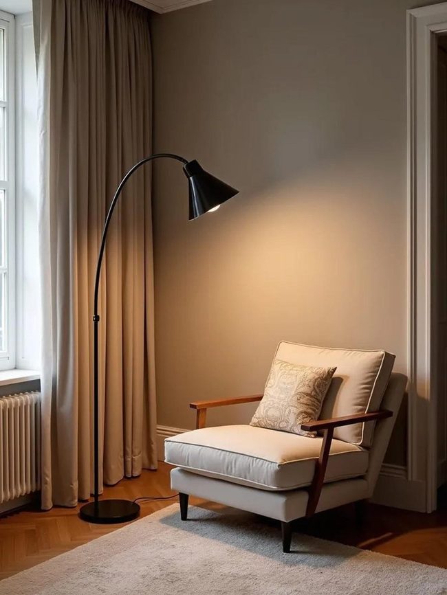 Natural Light Through Windows Brightens Space