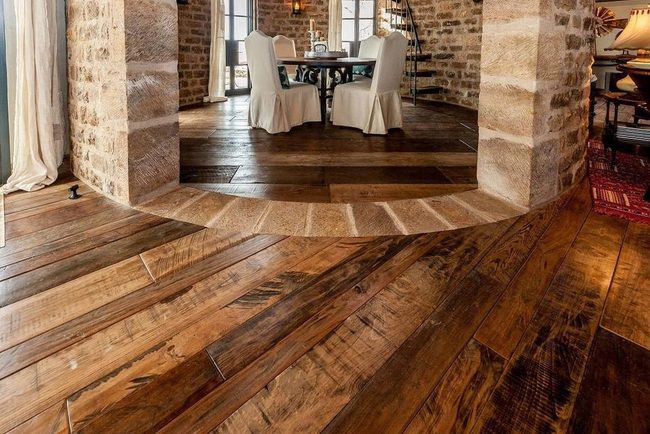Distressed Mixed Hardwood Flooring