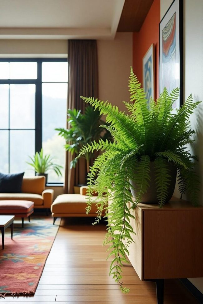 Feathery Green Fountain Plant