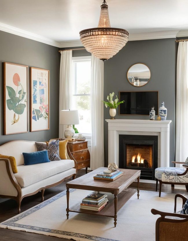 Vintage Meets Contemporary Living