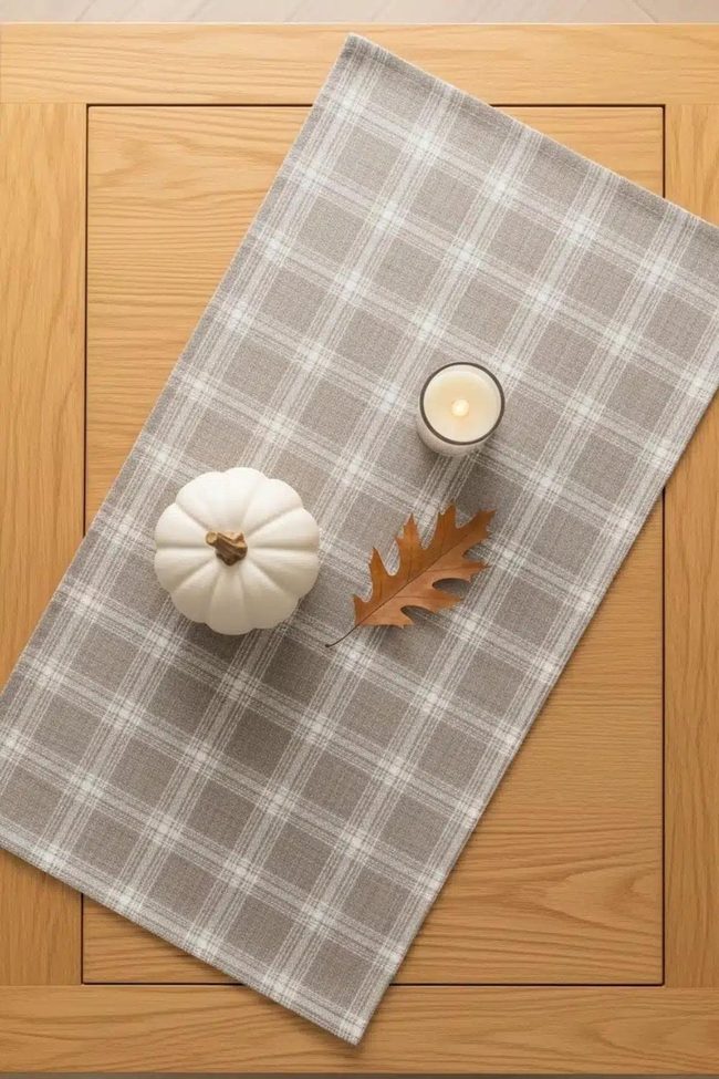 Chunky Knit Fall Table Runner