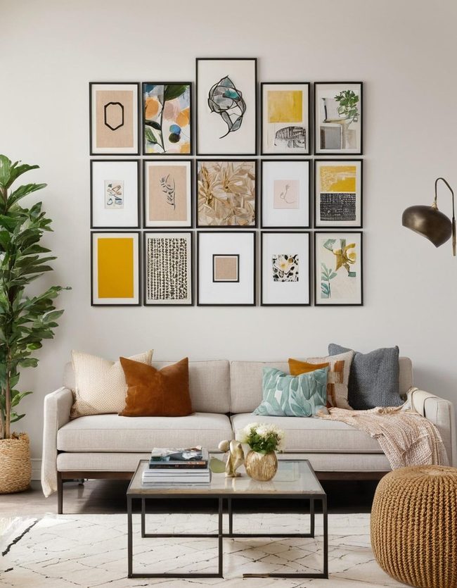 Mixed Frame Gallery Wall