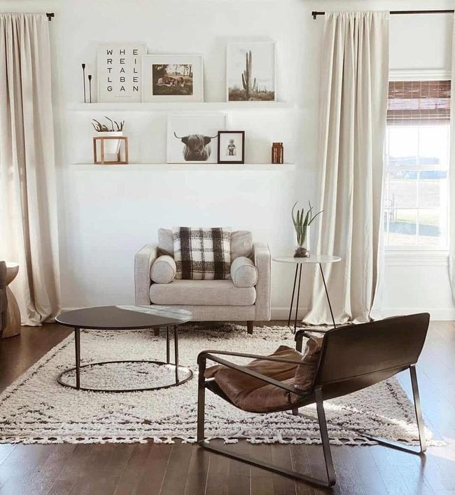 Warm Wood Anchors Bright Minimalism