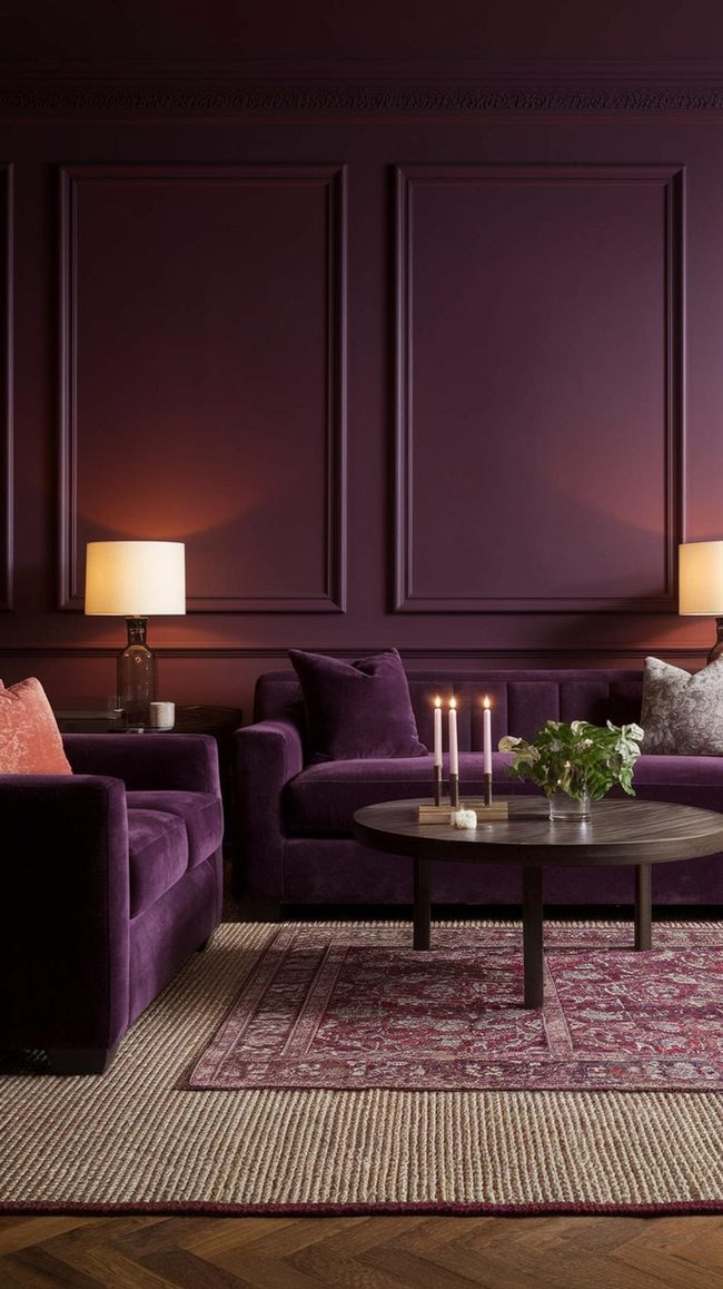 Stacked Rugs Add Textural Depth