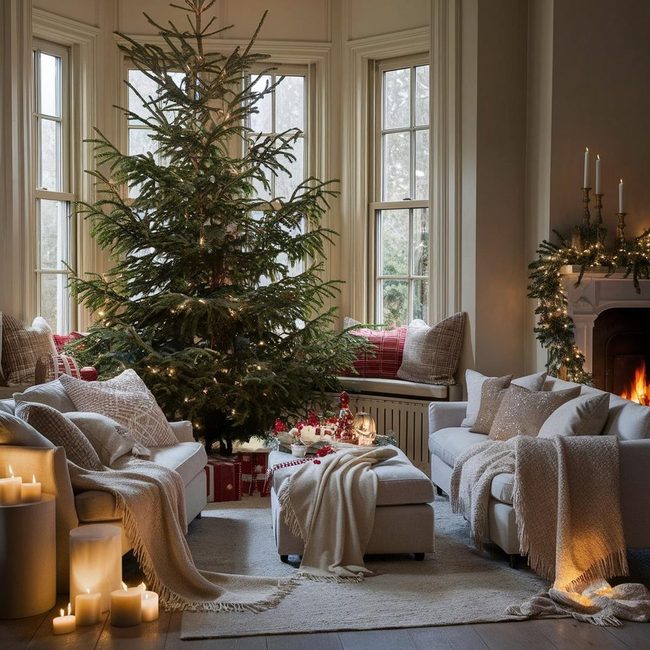 Centered Tree Becomes Lounge Anchor