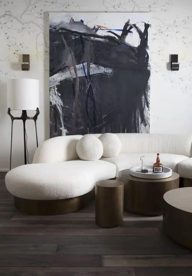 White Curves Meet Black Art