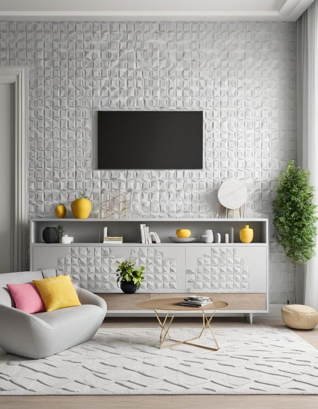 Grey Walls Three-Dimensional Pop