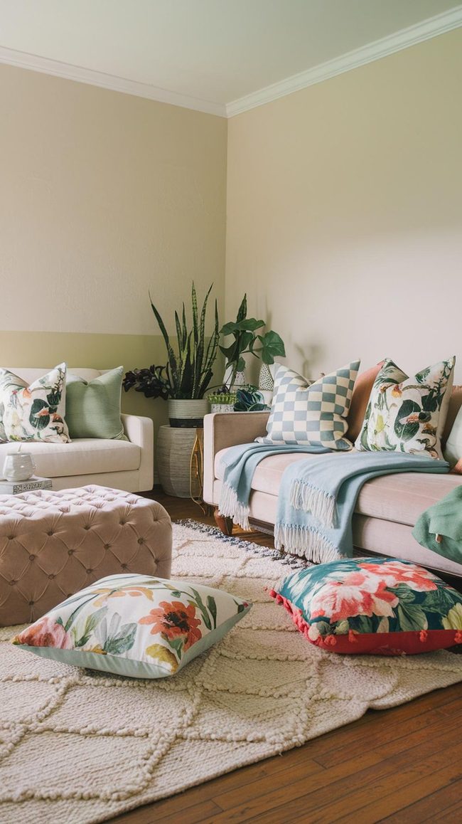 Geometric Florals Meet Layered Textures