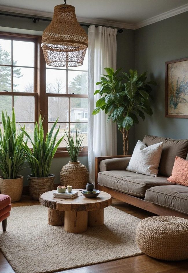 Dark Walls Meet Living Green
