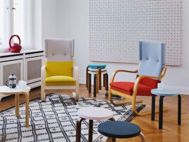 Colorful Chairs Define This Bright Space