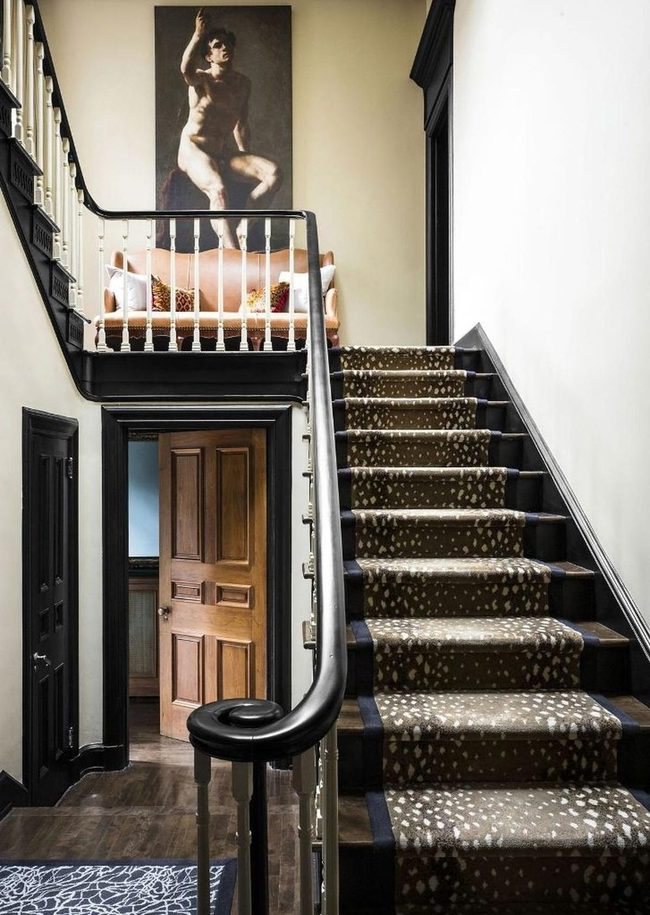Spotted Stairs With Peach Landing