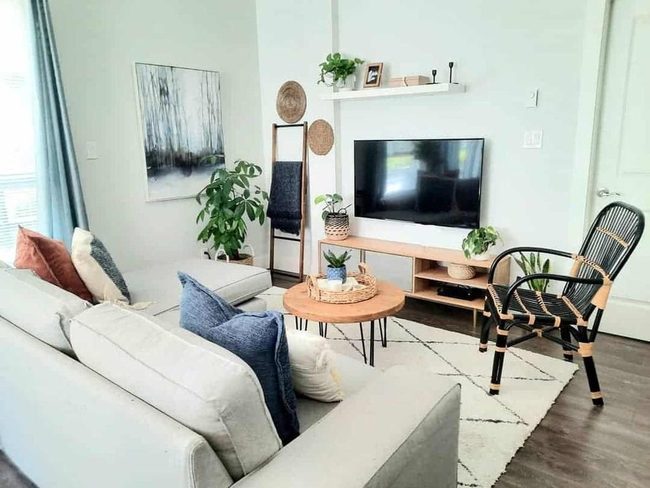 Ashwood And Cream Living Space