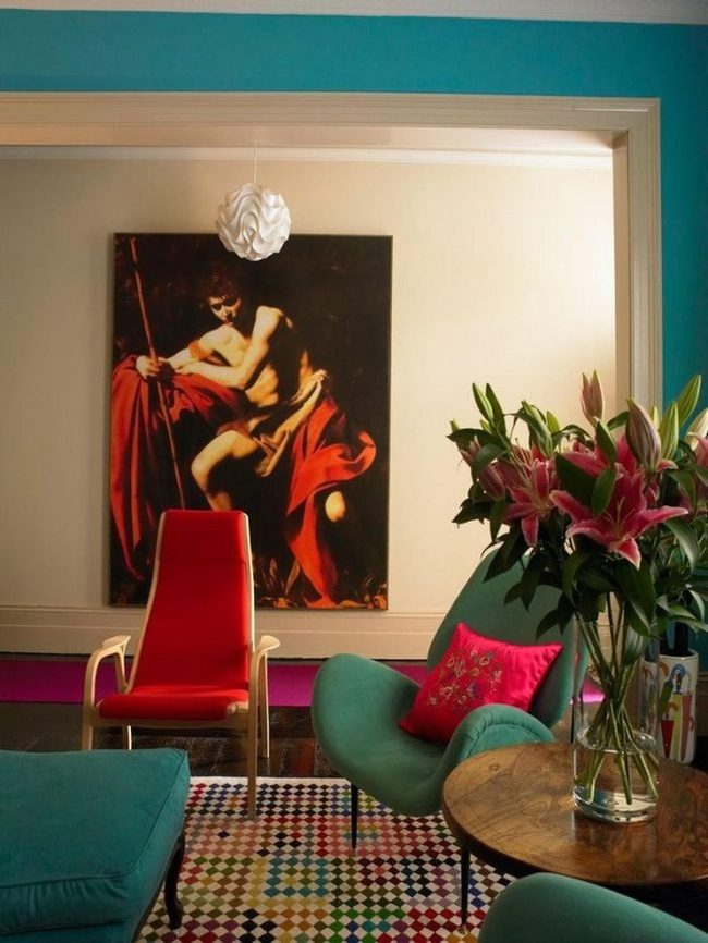 Bold Blue Walls Deep Color Statement