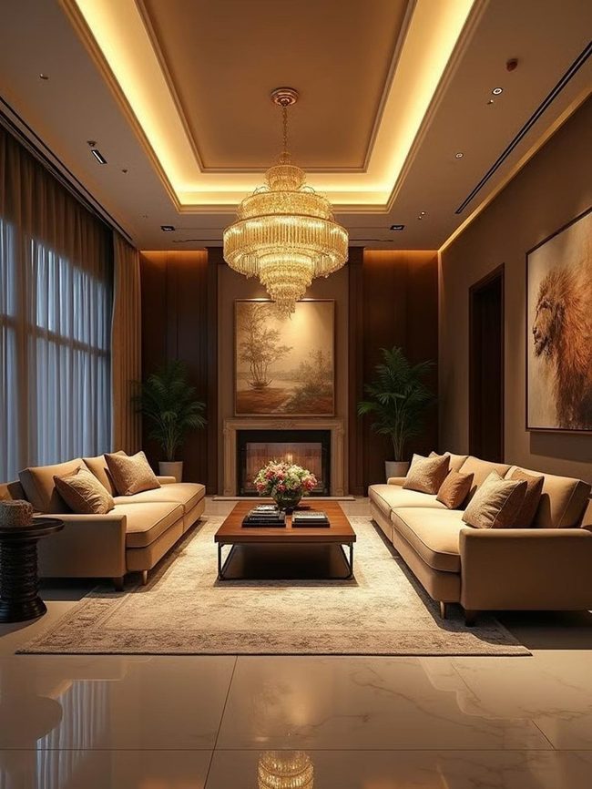 Three-Layer Lighting System Transforms Rooms