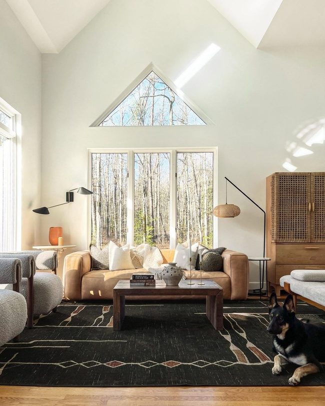 Stone And Wood Meets Glass Walls