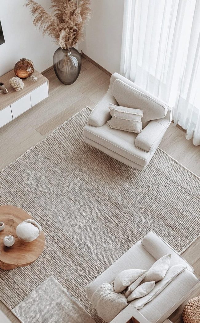 Neutral Tones Anchor Living Spaces
