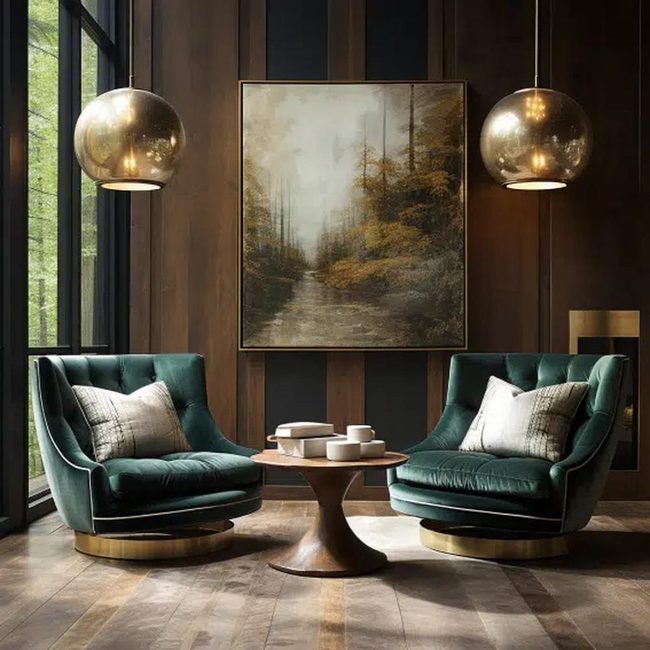 Emerald Velvet Accent Seating