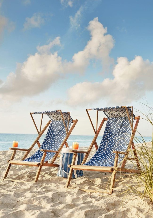 Coastal Comfort Chair With Cushioning