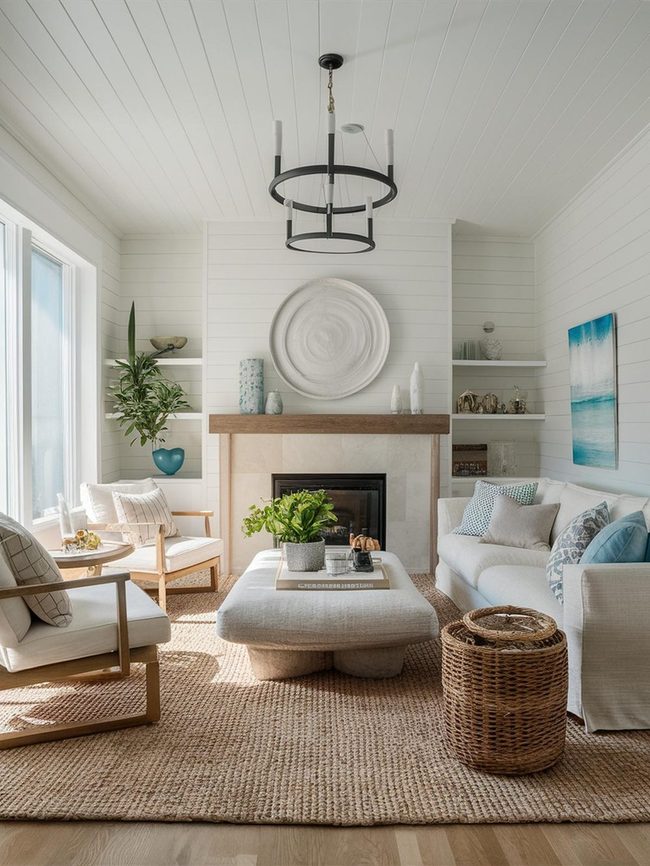 Soft Blues and Driftwood Shores