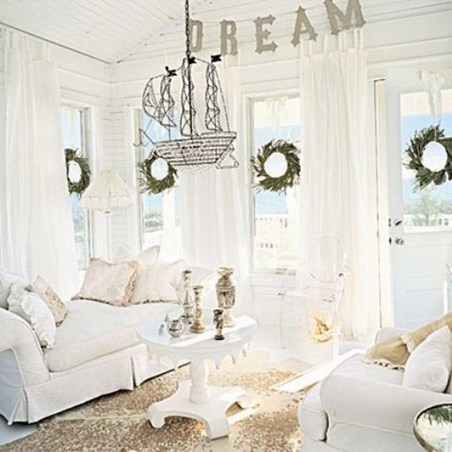 Ship Chandelier Bright Airy Space