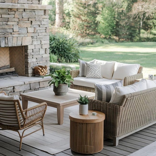 Weatherproof Exterior Dining In Sunshine