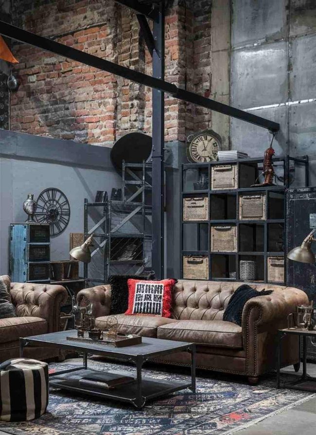 Exposed Brick Steel Beams Foundation