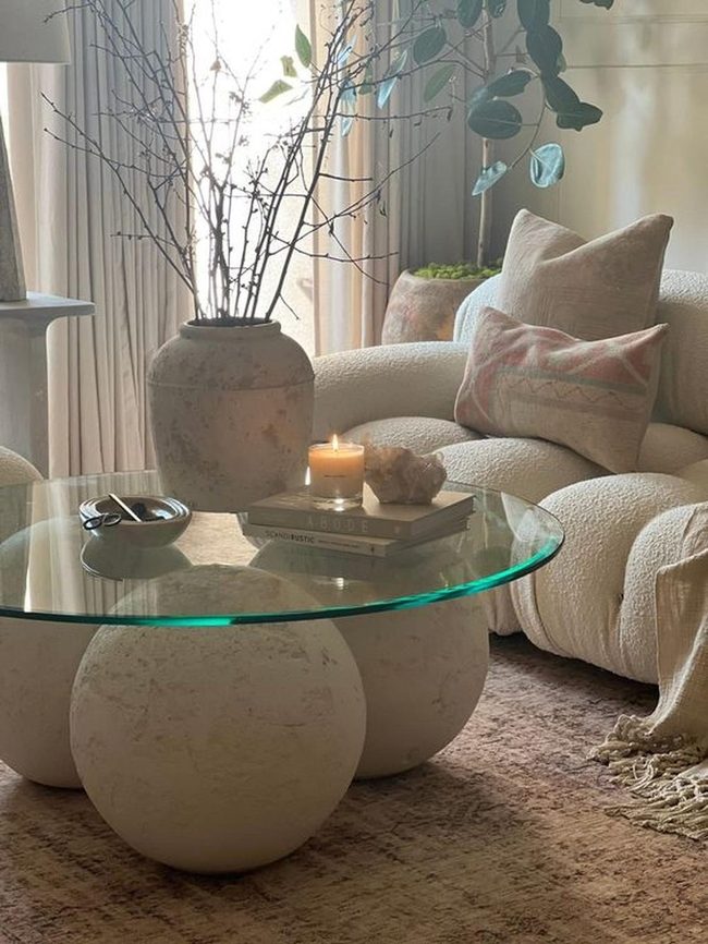 Glass Sphere Table Natural Light