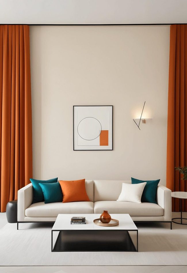 Burnt Orange Panels Make Statements