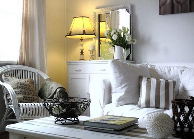 Vintage Lamp Illuminating Layered Textures