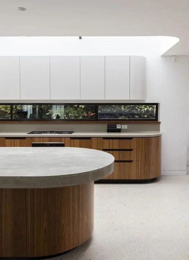 Light-Filled White Kitchen With Warm Wood