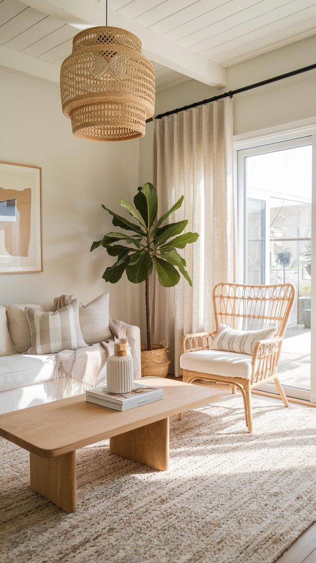 Natural Rattan Spring Living Room