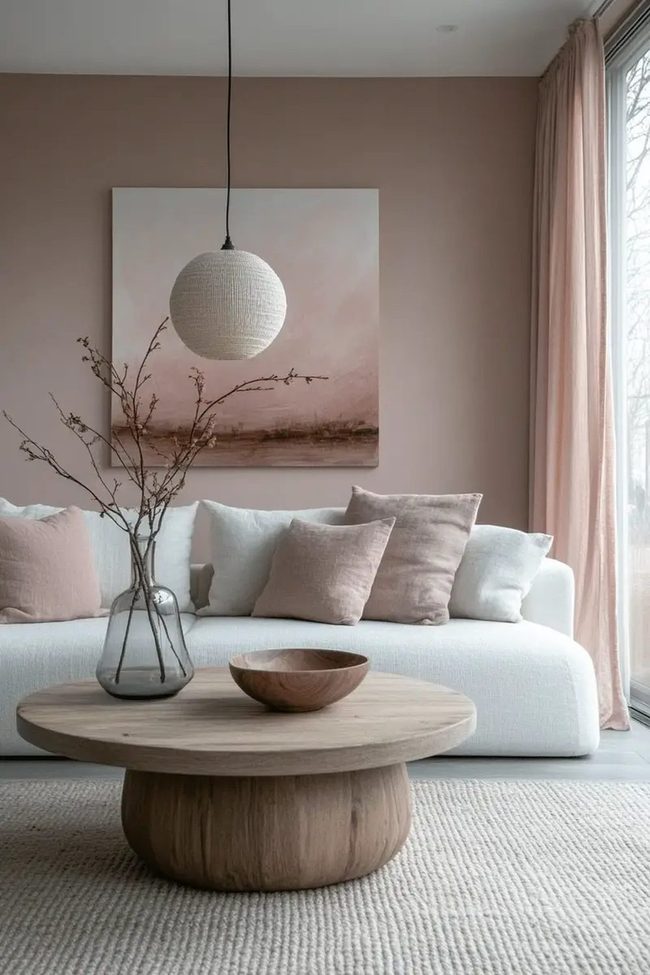 Soft Pink Meets Scandinavian Simplicity