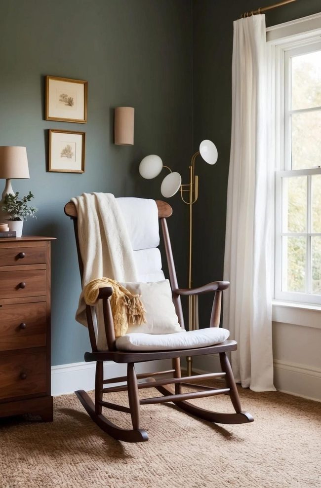 Wooden Rocking Chair For Bedrooms