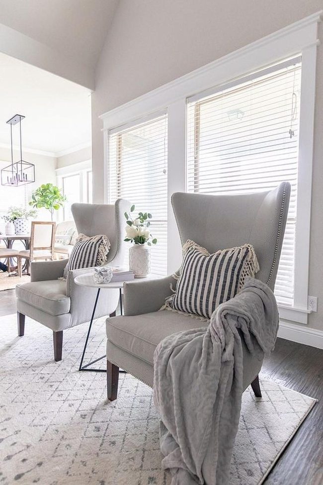 Cream Armchairs By Sunny Windows
