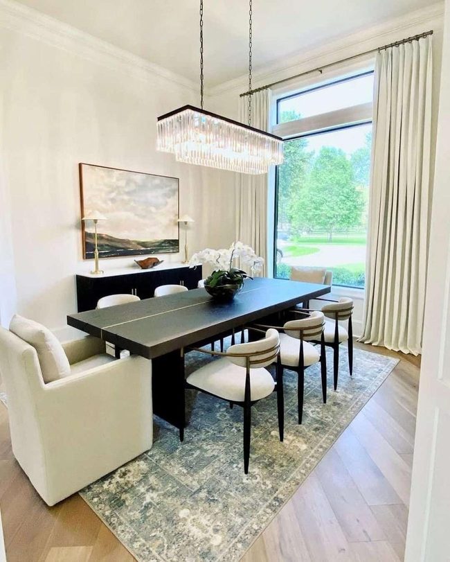 Crystal Chandelier Dining Statement