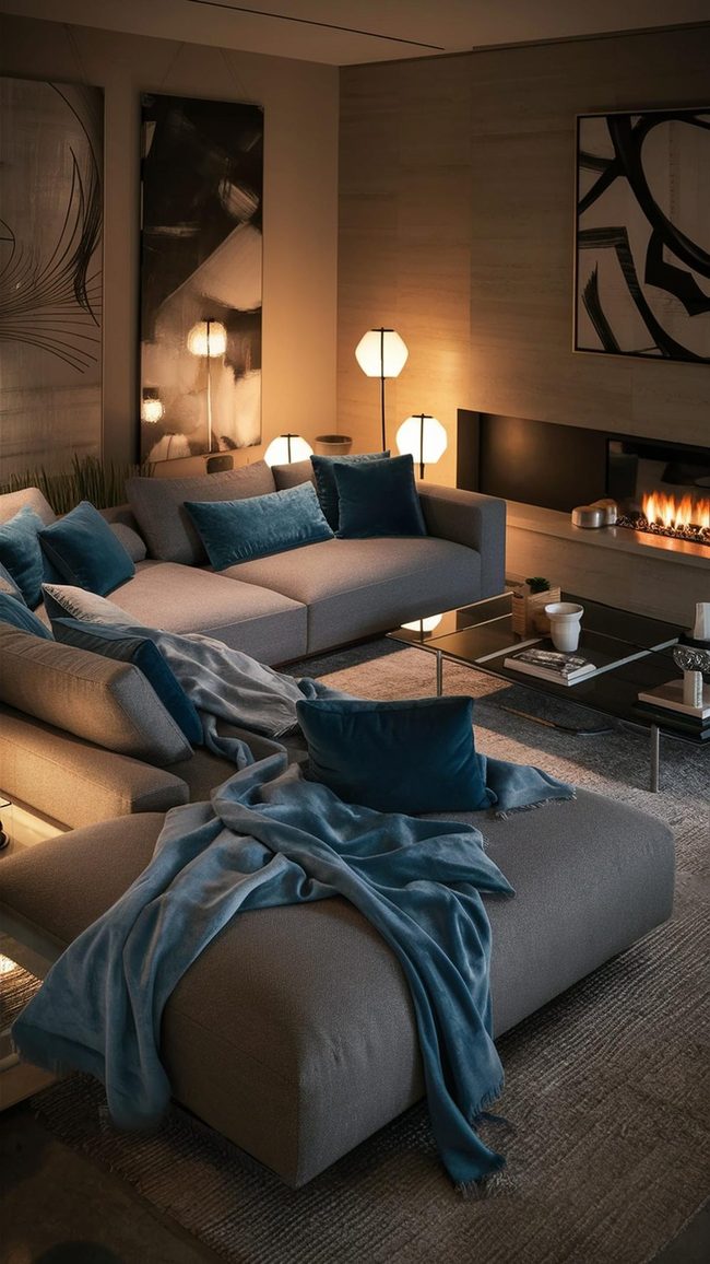 Blue Pillows Transform Any Room
