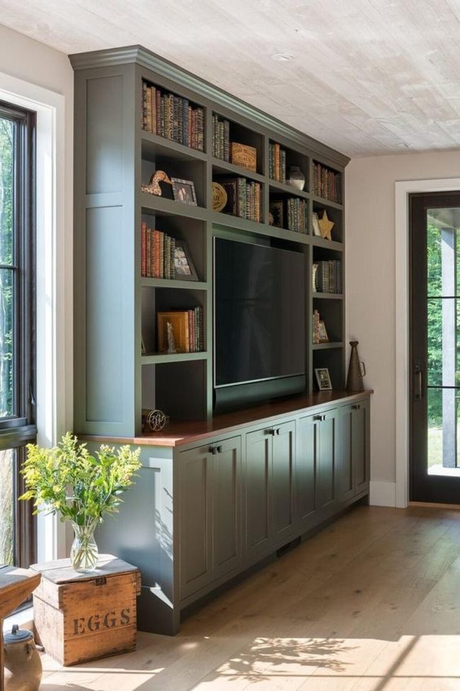 Soft Green Shelves, Natural Light