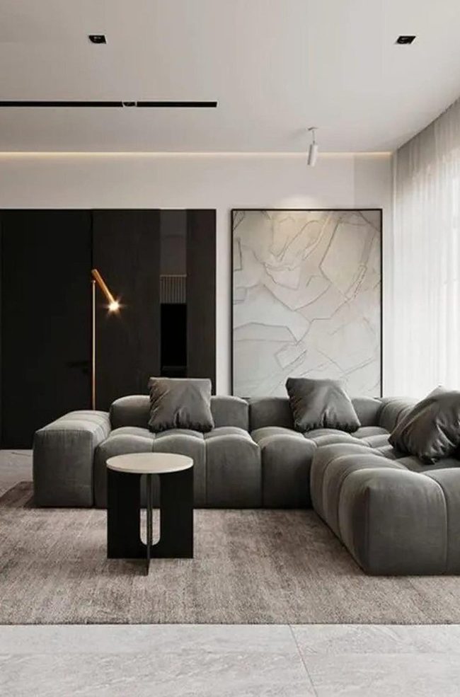 Gray Minimalism With Black Accents
