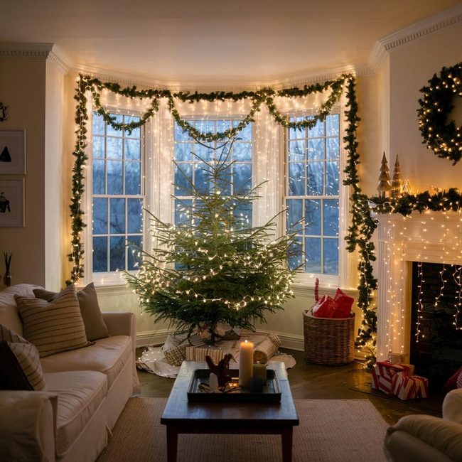 Soft White Illumination Mantelpiece