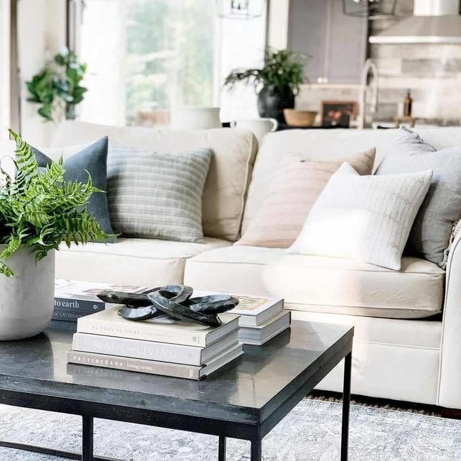 Industrial Metal Tables Meet Soft Elegance