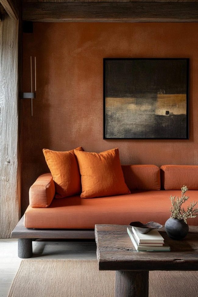 Burnt Orange Throw Pillows And Blankets