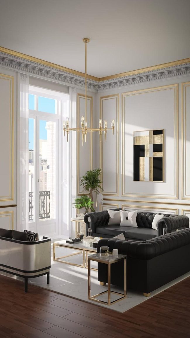 Layered Textures Living Room Depth