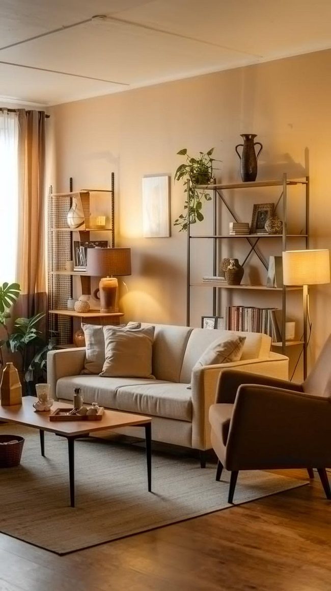Muted Chair Tea Table Lamp