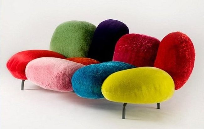 Rainbow Round Cushion Sofa