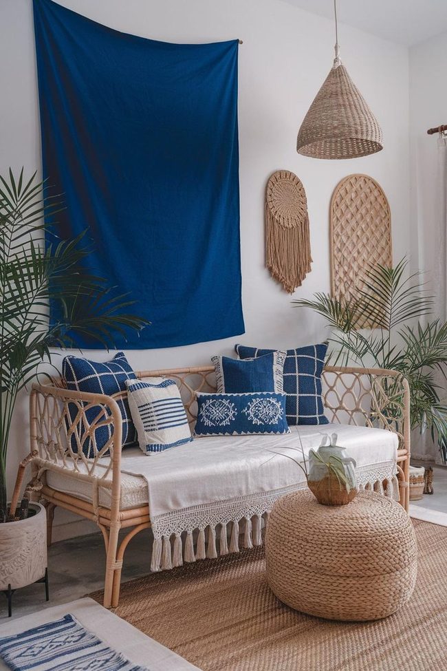 Blue Woven Daybed Haven