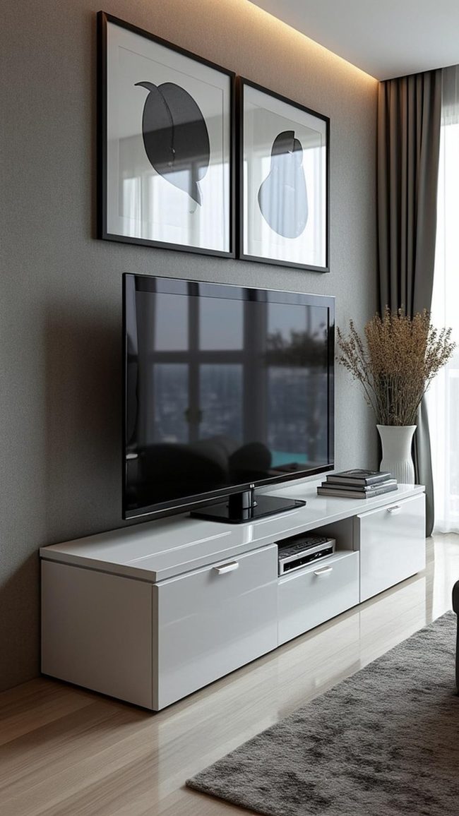 Clear Glass Tv Stand For Open Living Spaces