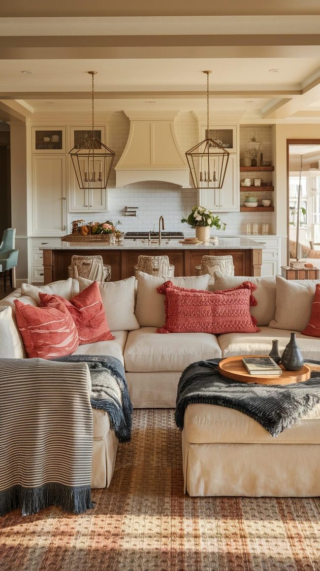 Oversized Furniture Anchors Open Spaces