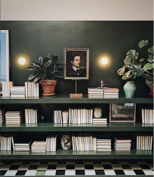 Painted Shelves Bold Color Block