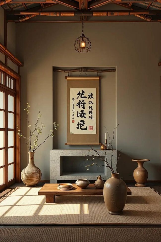 Kanji Scroll Zen Focus