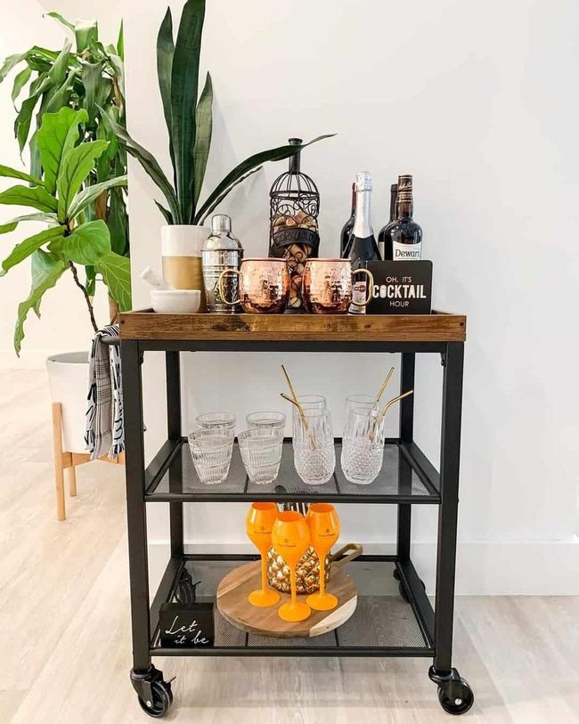 Orange And Black Drink Station